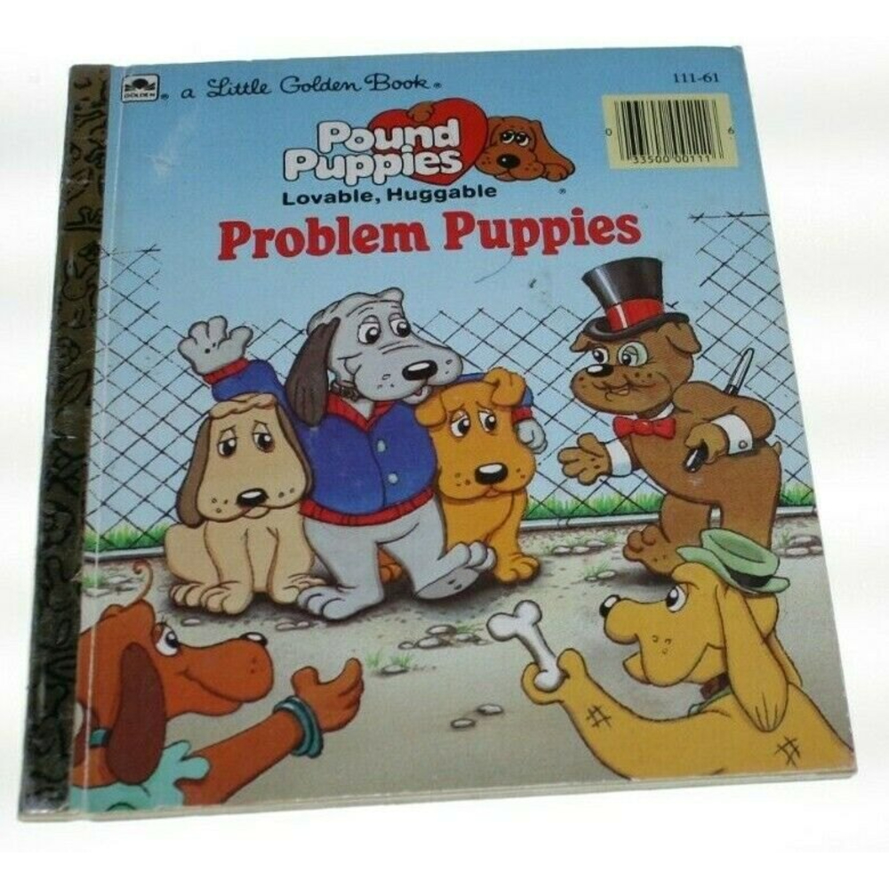 3/$15 Pound Puppies Lovable Huggable Problem Puppies 1986 Hardcover Book